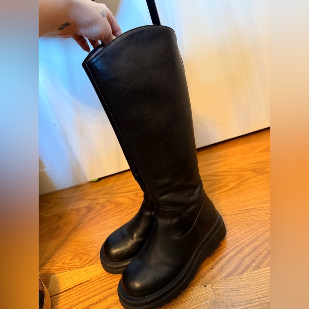 Black Knee-High Boots